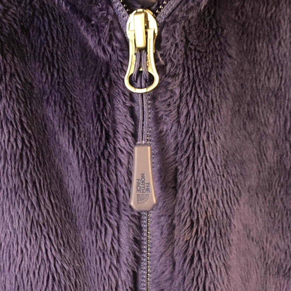 The North Face Fleece Full Zip Sweatshirt Medium Purple Fuzzy Casual Coz… - Picture 5 of 9